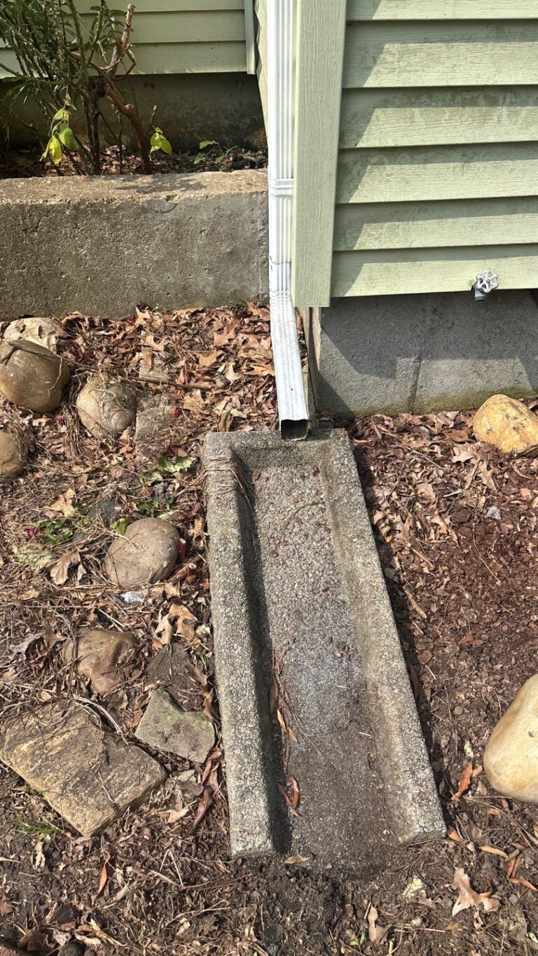 temporary drainage system of home